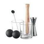 NIGHT Cocktail-Set Silber matt