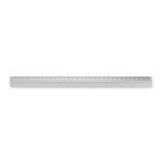 TRIA 30cm Ruler in aluminium Flat silver