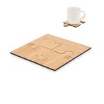 LEPY Set of 4 puzzle coasters Timber