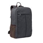 UMEA Laptop backpack in canvas Black