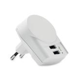 EURO USB CHARGER 2XA Skross Euro USB Charger (2xA) White