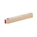 ARA Carpenter ruler in wood 2m Timber