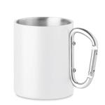 AROM Metal mug and carabiner handle White