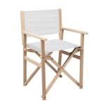 RIMIES Foldable wooden beach chair White