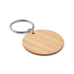 ROUNDBOO Round bamboo key ring Timber