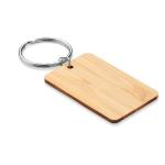 ANGLEBOO Rectangular bamboo key ring Timber