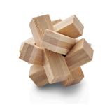 CUBENATS Bamboo brain teaser star shape Timber