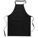 KITAB Kitchen apron in cotton Black