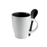 DUAL Bicolour mug with spoon 250 ml 