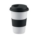 TRIBECA Ceramic mug w/ lid and sleeve Black