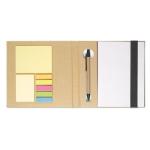 QUINCY Notebook with memo set and pen Black