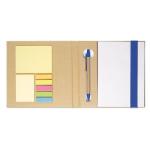 QUINCY Notebook with memo set and pen Bright royal