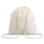 HUNDRED 100gr/m² cotton drawstring bag Fawn