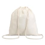 HUNDRED 100gr/m² cotton drawstring bag Fawn