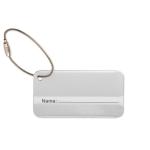 TAGGY Aluminium luggage tag Flat silver