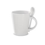 SUBLIMKONIK Sublimation mug with spoon White