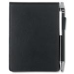 CAM A7 notepad in PU pouch w/pen Black