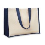 CAMPO DE FIORI Jute/Canvas Shopper Blau