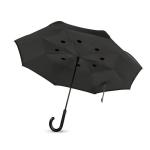 DUNDEE Reversibler Regenschirm Schwarz