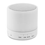 ROUND WHITE Round wireless speaker LED White