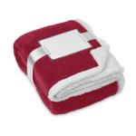 ZERMATT Coral Fleece-Decke Bordeaux