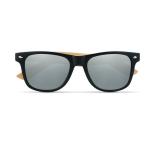 CALIFORNIA TOUCH Sunglasses with bamboo arms Shiny silver