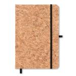 SUBER A5 cork notebook 96 lined Black