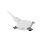 LIGO CABLE 3 in 1 cable adapter White