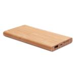 ARENA Wireless power bank in bamboo Timber