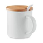 KENYA Porcelain mug with spoon White