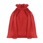 TASKE MEDIUM Medium Cotton draw cord bag Red