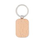 POTY WOOD Rectangular wooden key ring Timber