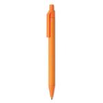 CARTOON COLOURED Paper/PLA corn ball pen Orange