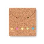 FOLDCORK Cork sticky note memo pad Fawn