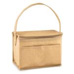 PAPERCOOL 6 can woven paper cooler bag Fawn