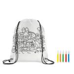 CARRYDRAW Non woven kids bag with pens White