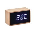 MIRI CLOCK LED alarm clock bamboo casing Timber