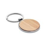 BALLARAT Round key ring metal bamboo Timber