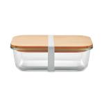 TUNDRA LUNCHBOX Lunchbox Glas mit Bambus Transparent