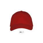 LONG BEACH FIVE PANEL CAP, rot Rot | M