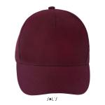 LONG BEACH FIVE PANEL CAP, bordeaux Bordeaux | M