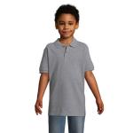 PERFECT KIDS POLO 180, Grey melange Grey melange | L