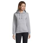 SPENCER WOMEN HOODED SWEAT, Grey melange Grey melange | XS
