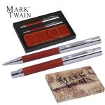 Mark Twain writing set Brown