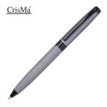CrisMa twist action pen made of stainless steel, matt grey Convoy grey