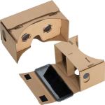 Virtual Reality glasses made of cardboard Brown