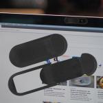 Abdeckung für die Webcam Computer/Laptop Schwarz