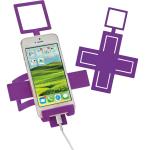 Mobile phone holder Cross Purple