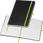 A5 notebook with coloured engraving Apple green