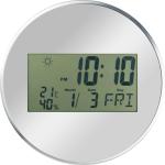 Wall clock with digital display Convoy grey